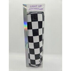VIVITAR ​RBG Light Up Mouse Pad Black White Check Pattern